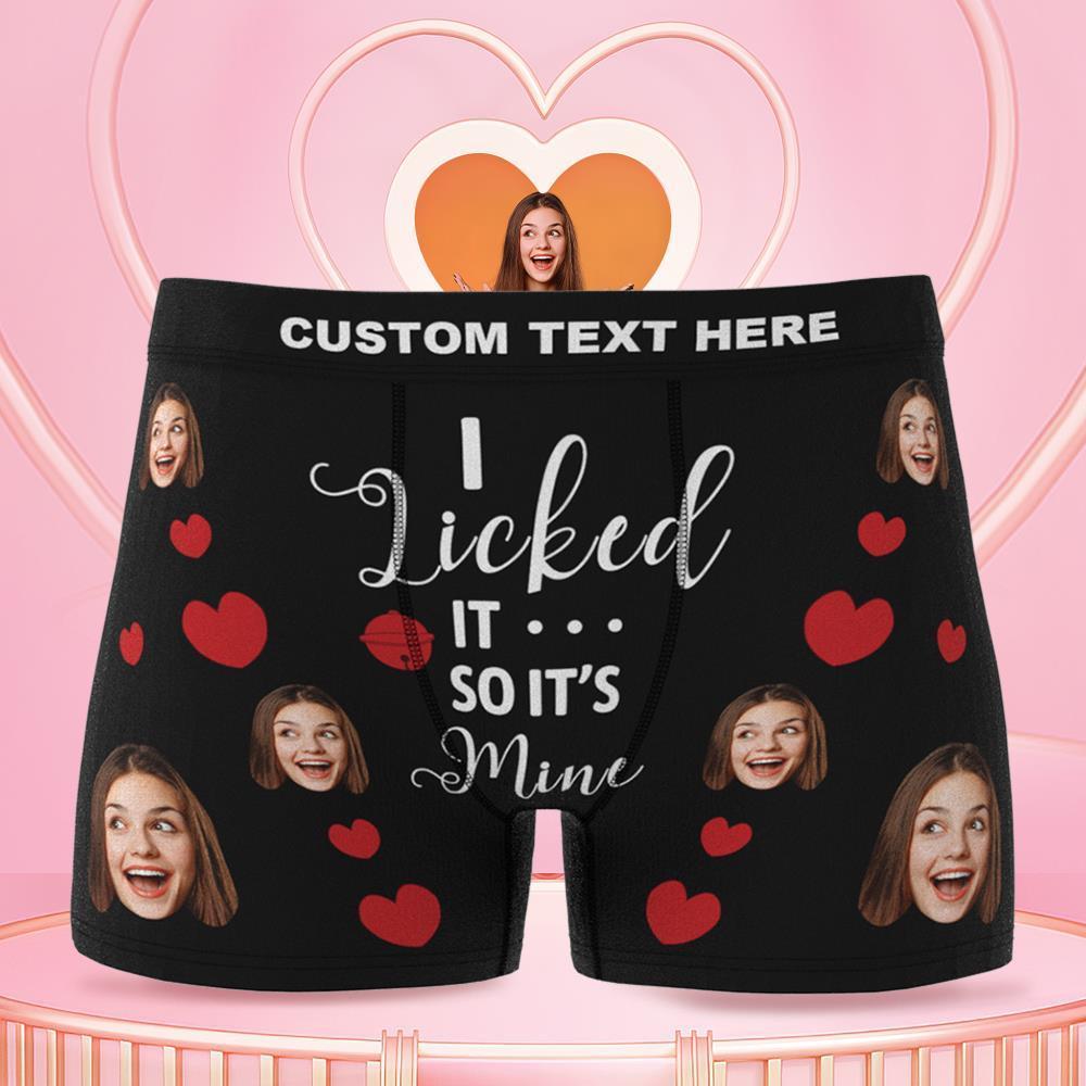 Men's Customized Face Boxer 3D Online Preview Personalised Photo Boxer It's Mine - MyFaceBoxerUK