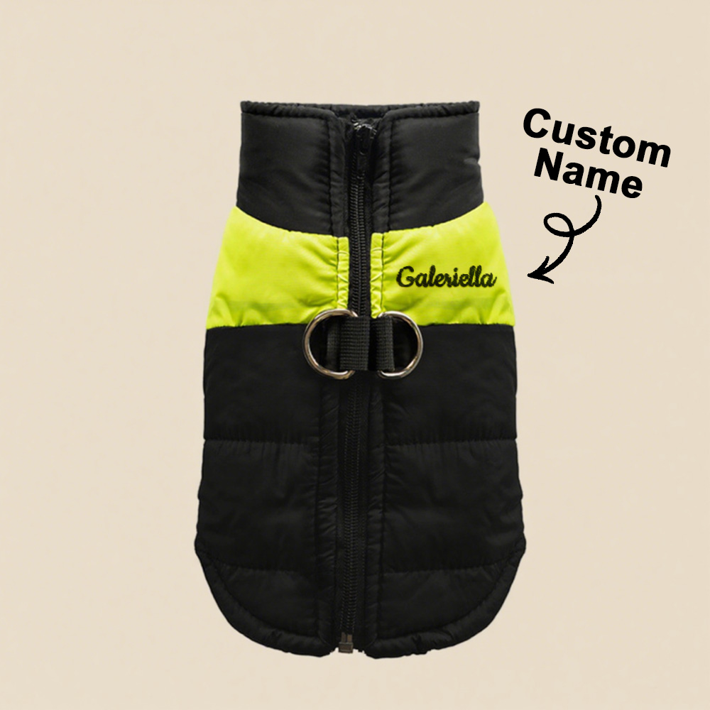 Personalized Embroidery Pet Warm Cotton Vest - MyfaceboxerUK