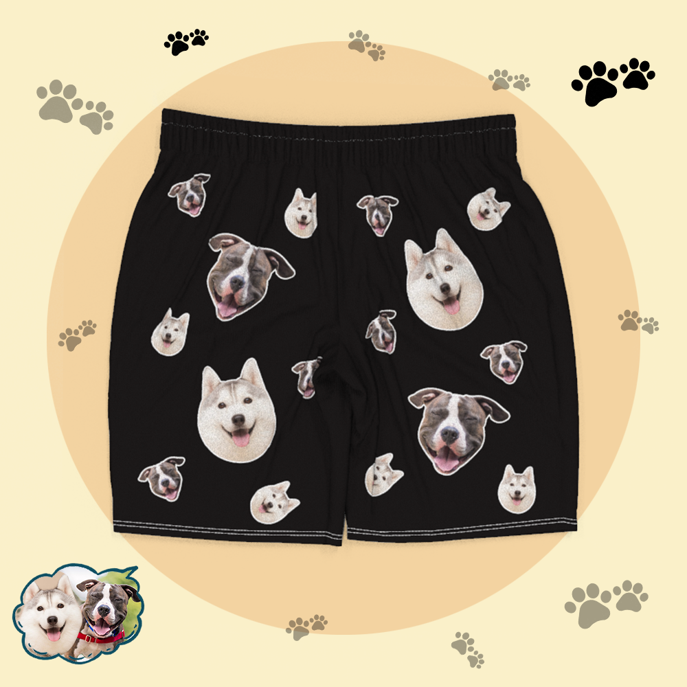 Custom Dog Face Pajamas Short Sleeved Shirtand Pants - MyFaceBoxerUK