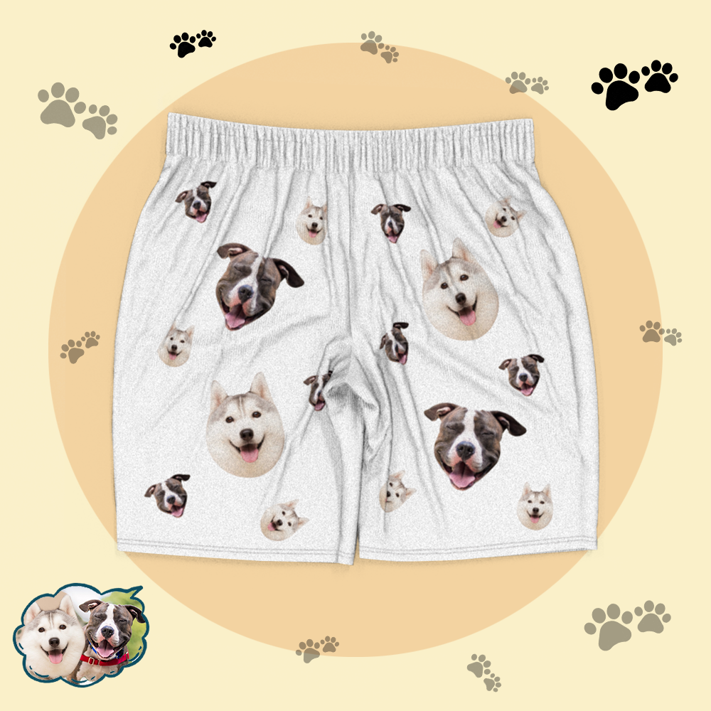 Custom Dog Face Pajamas Short Sleeved Shirtand Pants - MyFaceBoxerUK
