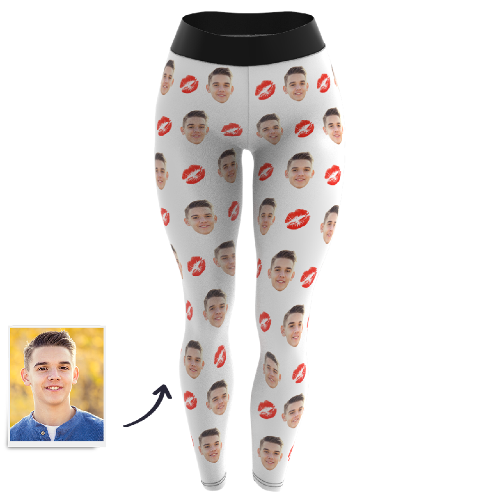 Women's Yoga Gym Pants Custom Boyfriend Face Leggings - MyFaceBoxerUK