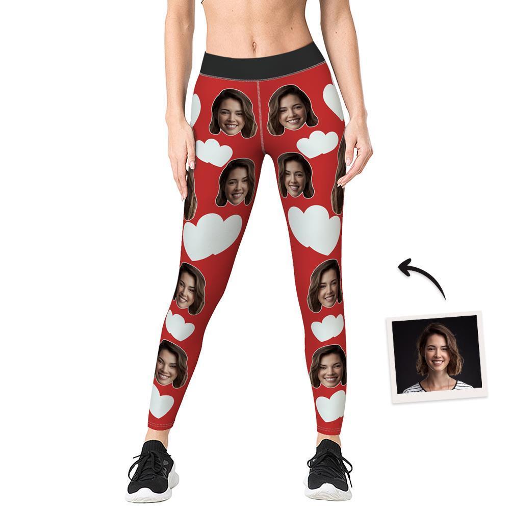 Women's Yoga gym pants Custom Face Leggings - MyFaceBoxerUK