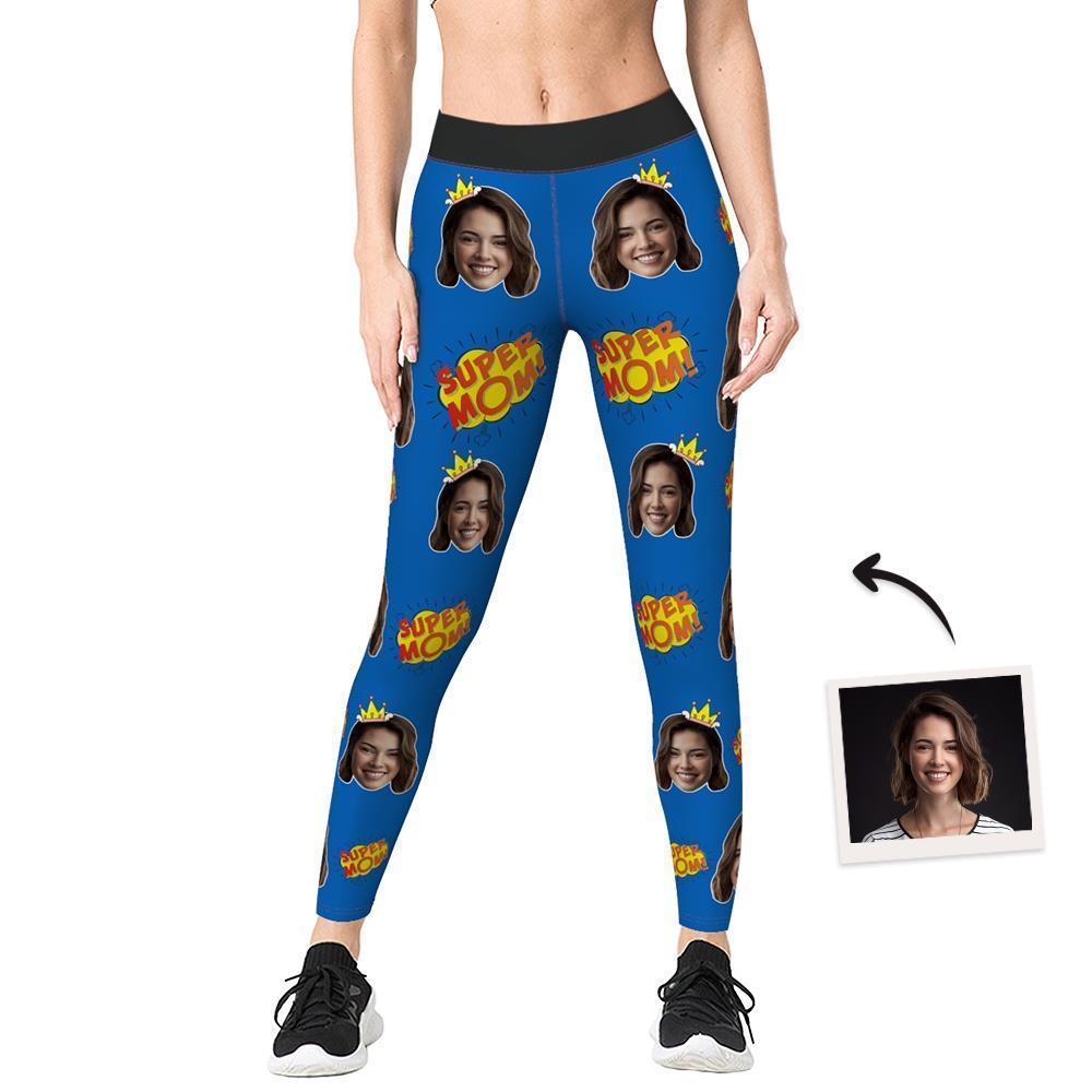 Women's Yoga gym pants Custom Face Leggings - MyFaceBoxerUK