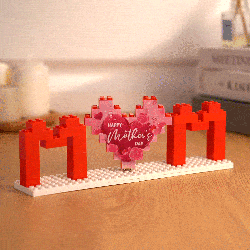 Custom Mom Photo Building Brick Puzzles Personalized Photo Block Mother's Day Gifts - MyFaceBoxerUK