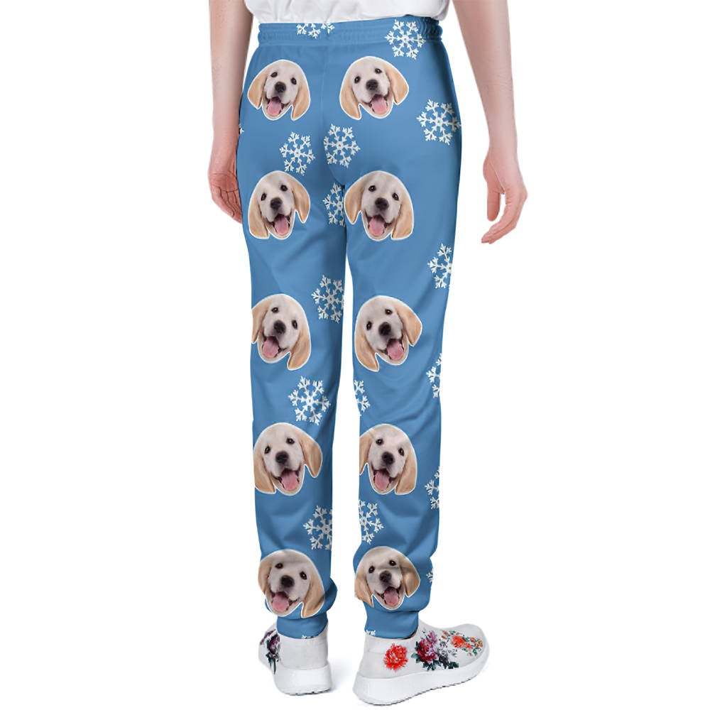 Custom Dog Face Christmas Sweatpants Unisex Joggers - MyFaceBoxerUK
