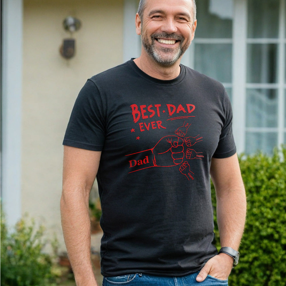 Custom Shirt Personalized Name T-shirt Temperature-sensitive T-shirt Father's Day Gift