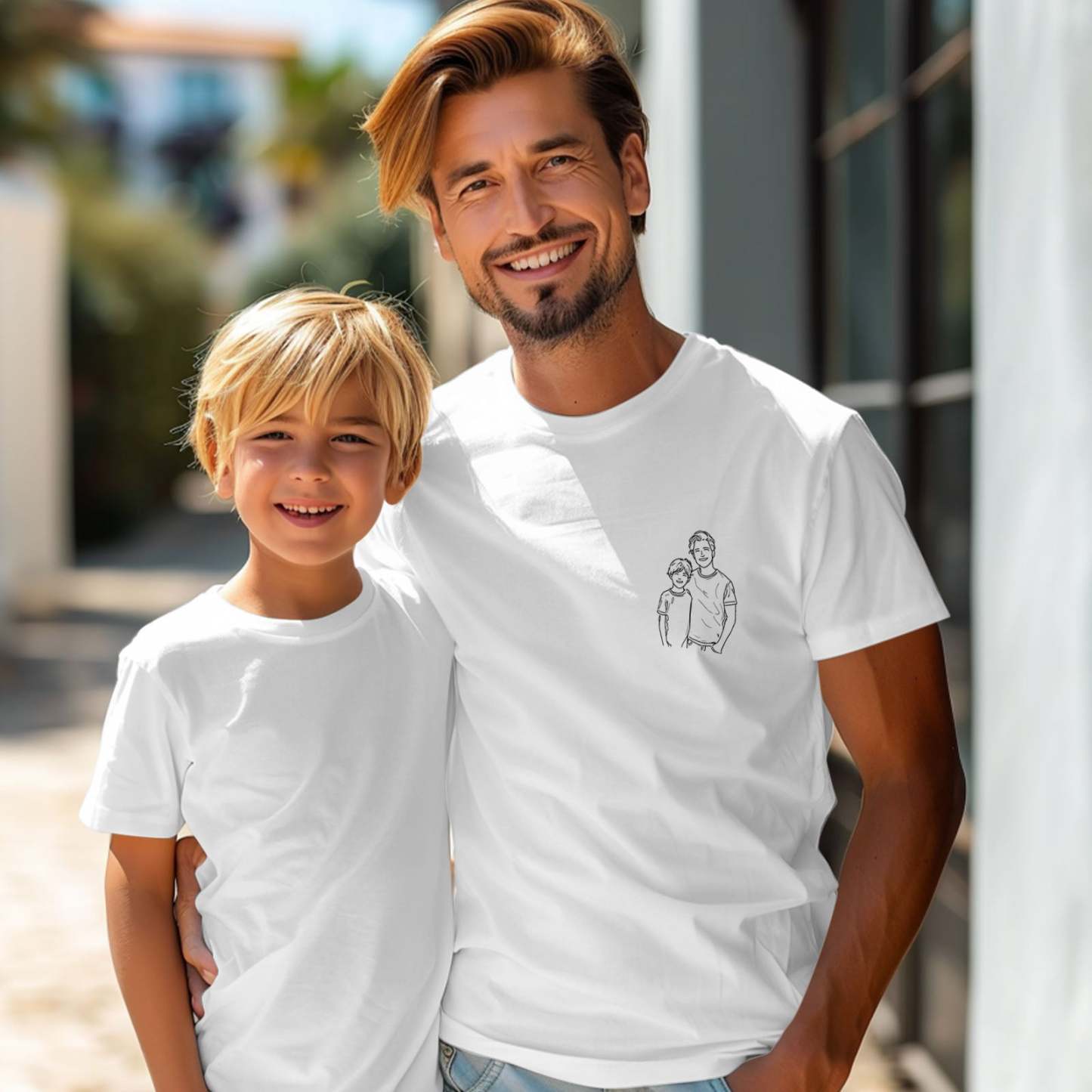 Custom Shirt Personalized Photo T-Shirt for Dad Personalized T-shirt Custom Dad Portrait Shirt Gift for Husband Fathers Day Gifts - MyFaceBoxerUK