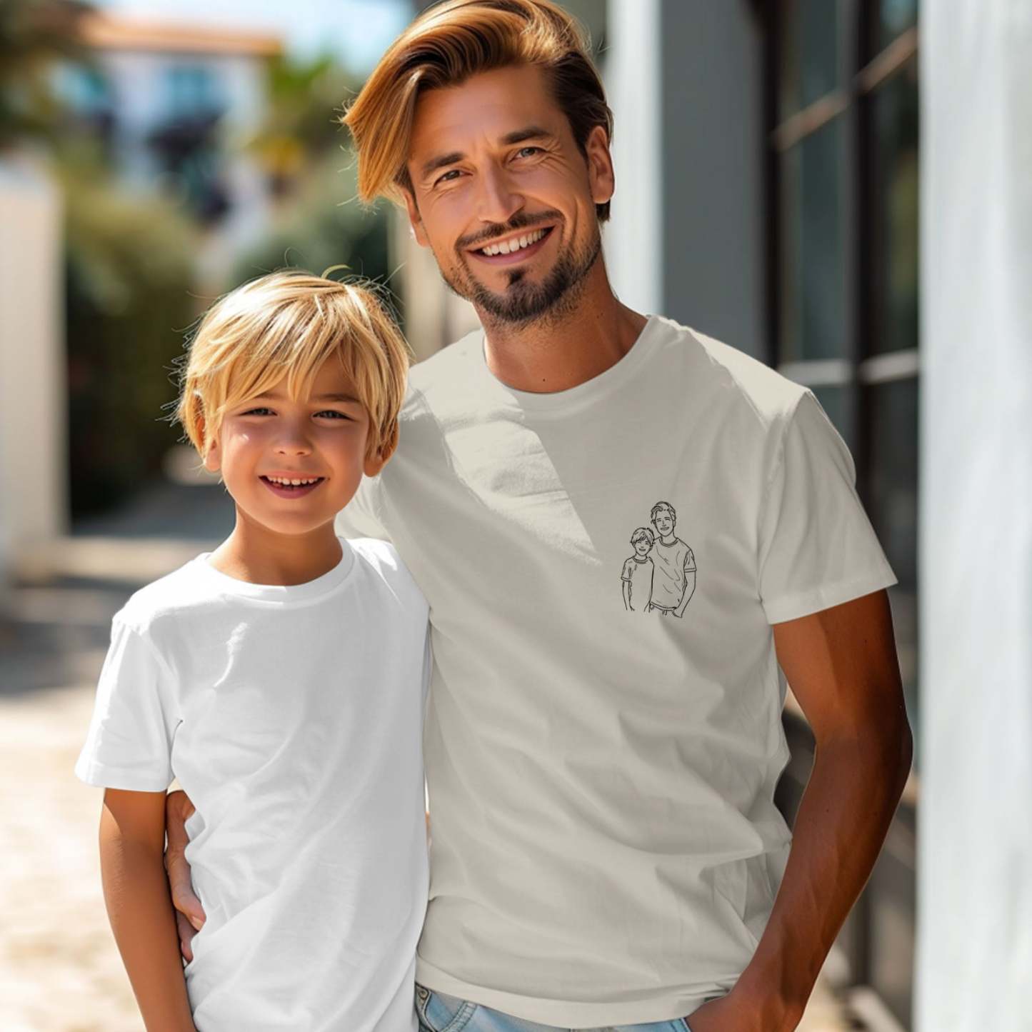 Custom Shirt Personalized Photo T-Shirt for Dad Personalized T-shirt Custom Dad Portrait Shirt Gift for Husband Fathers Day Gifts - MyFaceBoxerUK