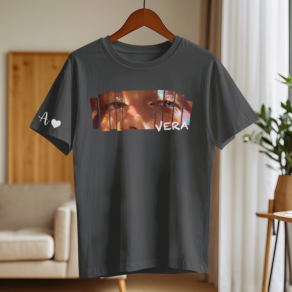 Custom Eyes Shirt Girlfriend Eyes Tee Personalized Photo and Name
