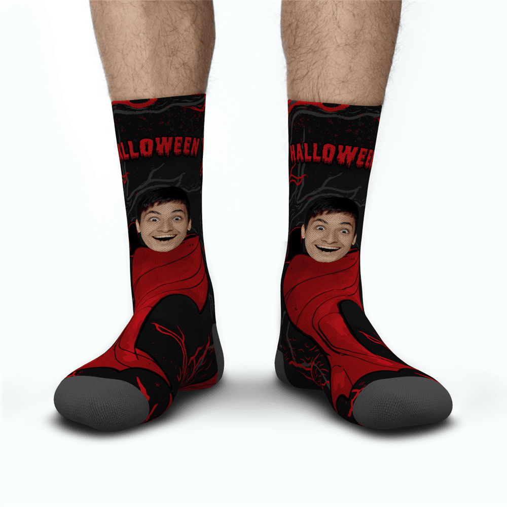 Halloween Customized Men's Monster Socks - MyFaceBoxerUK