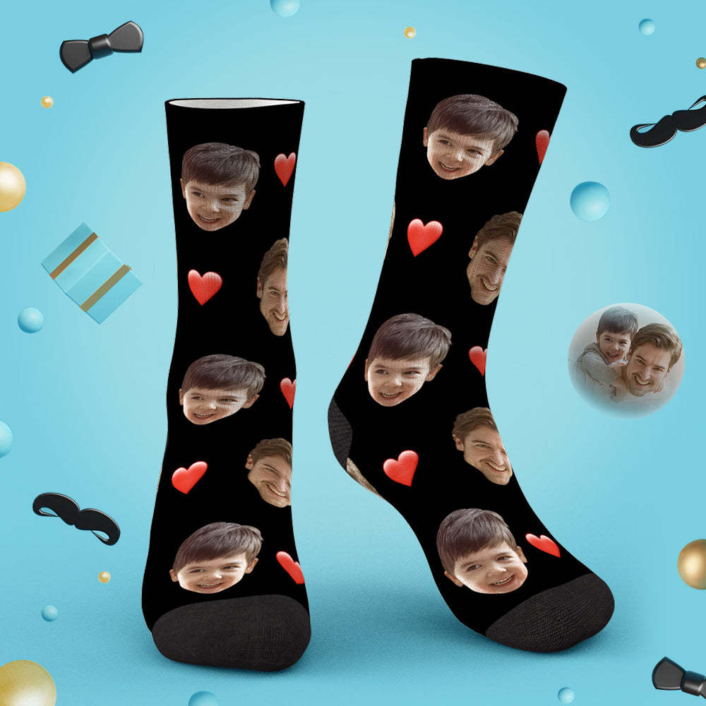 Photo Socks Customized Love Face Socks - MyFaceBoxerUK