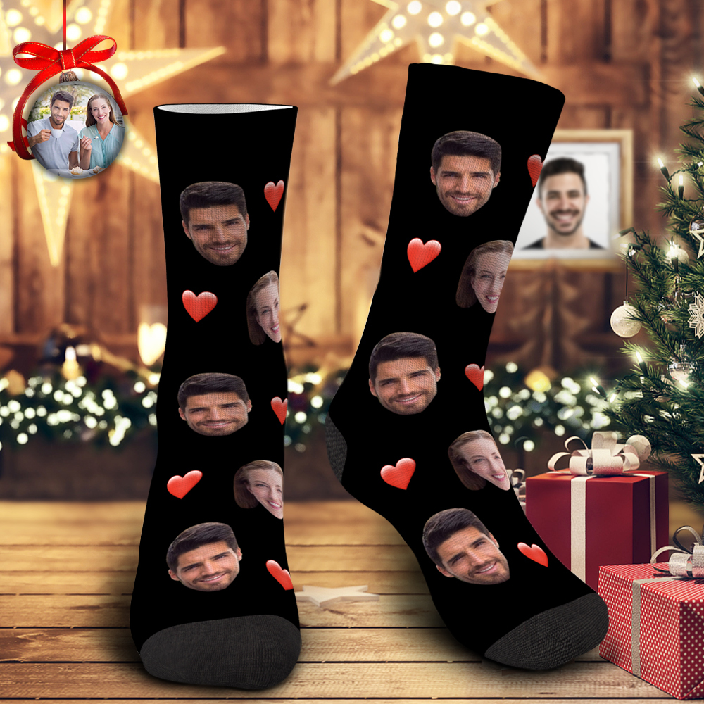 Photo Socks, Customized Love Face Socks - MyFaceBoxerUK