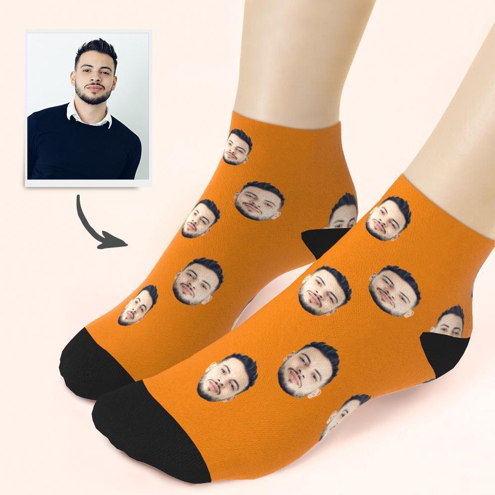 Custom Face On Quarter Length Socks - MyFaceBoxerUK