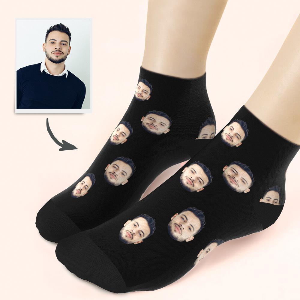 Custom Face On Quarter Length Socks - MyFaceBoxerUK