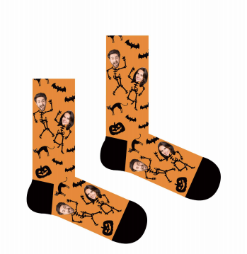 Custom Photo Socks Funny Face Custom Face Halloween Gifts - MyFaceBoxerUK