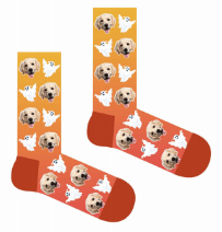 Photo Socks with Your Funny Face Custom Face Halloween Gifts for Friends - MyFaceBoxerUK