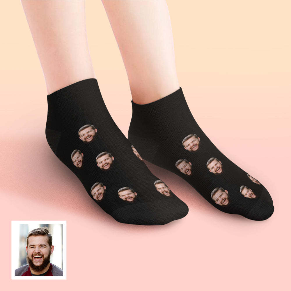 Custom Face Socks Low Cut Ankle Socks Summer Socks - MyFaceBoxerUK