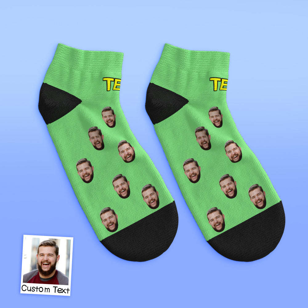 Custom Face Socks Low Cut Ankle Socks Summer Socks - MyFaceBoxerUK