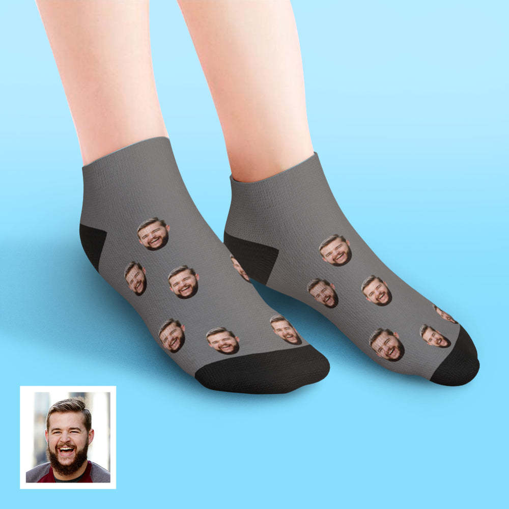 Custom Face Socks Low Cut Ankle Socks Summer Socks - MyFaceBoxerUK