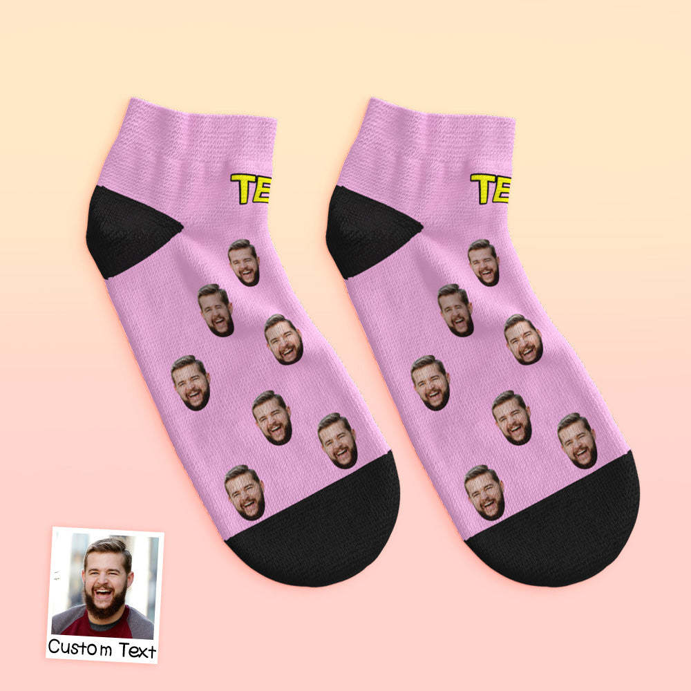 Custom Face Socks Low Cut Ankle Socks Summer Socks - MyFaceBoxerUK