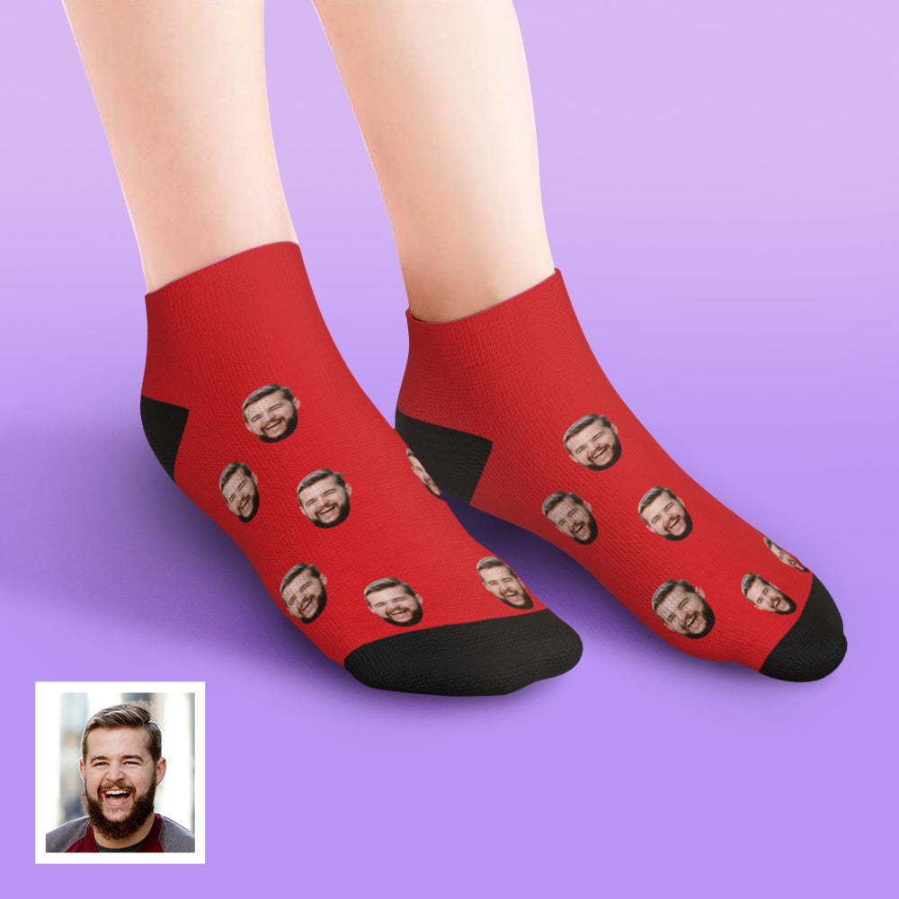 Custom Face Socks Low Cut Ankle Socks Summer Socks - MyFaceBoxerUK