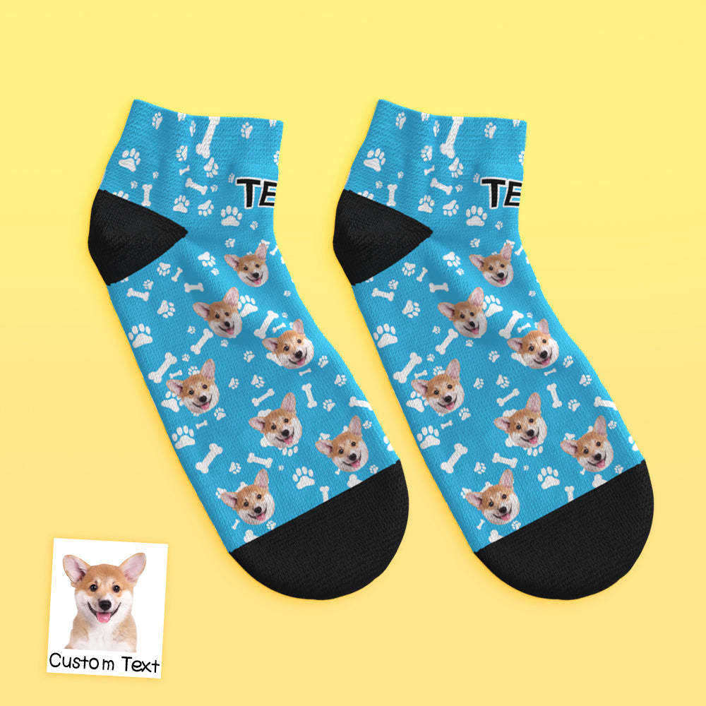 Custom Low cut Ankle Socks Dog - MyFaceBoxerUK