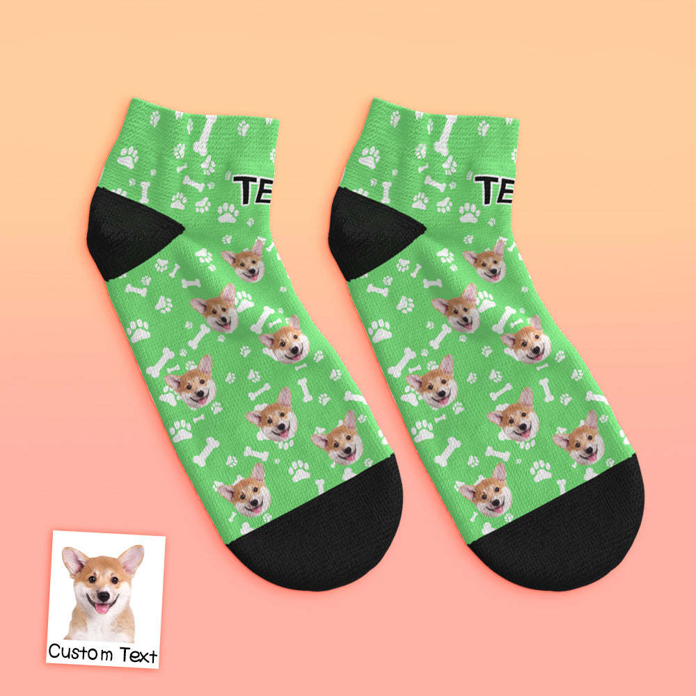 Custom Low cut Ankle Socks Dog - MyFaceBoxerUK