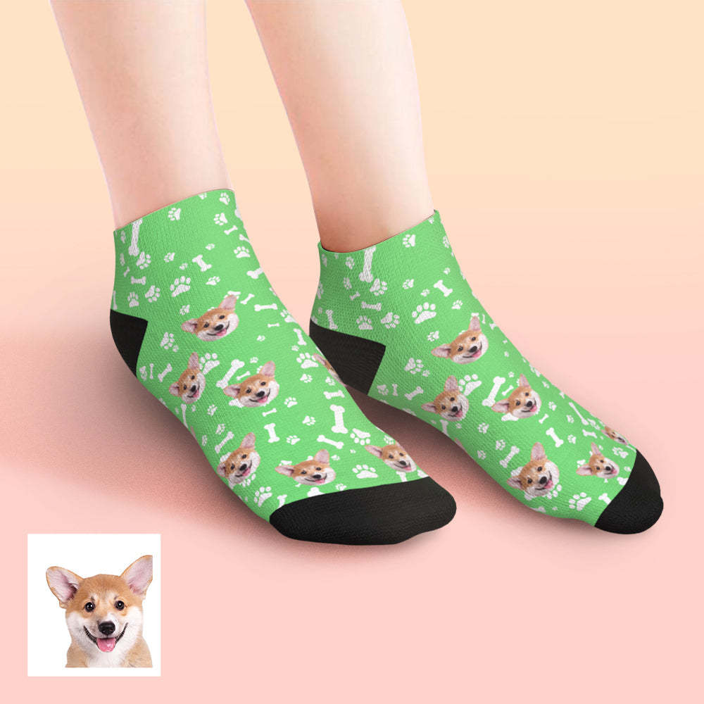 Custom Low cut Ankle Socks Dog - MyFaceBoxerUK