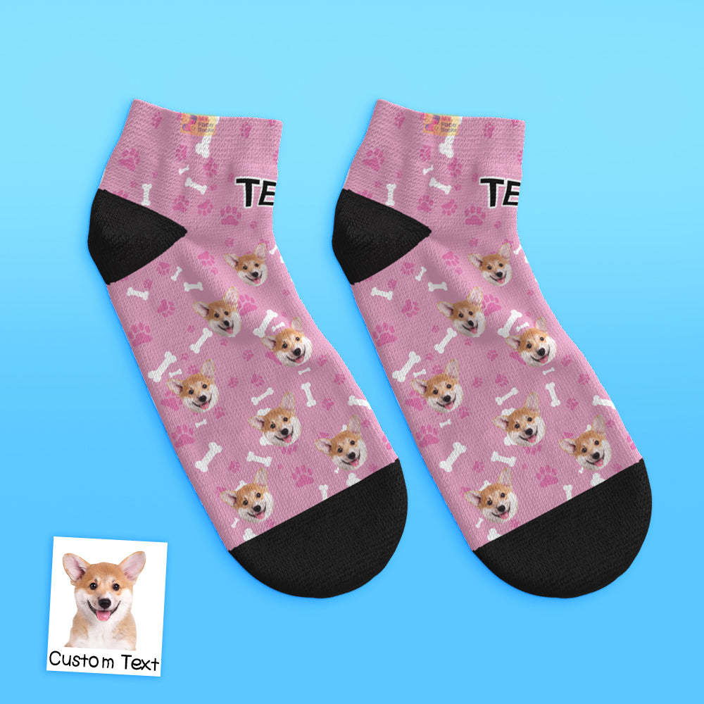 Custom Low cut Ankle Socks Dog - MyFaceBoxerUK