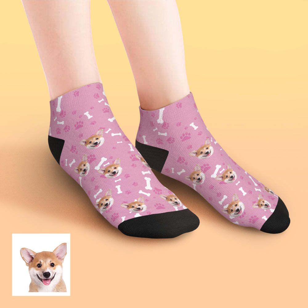 Custom Low cut Ankle Socks Dog	 - MyFaceBoxerUK