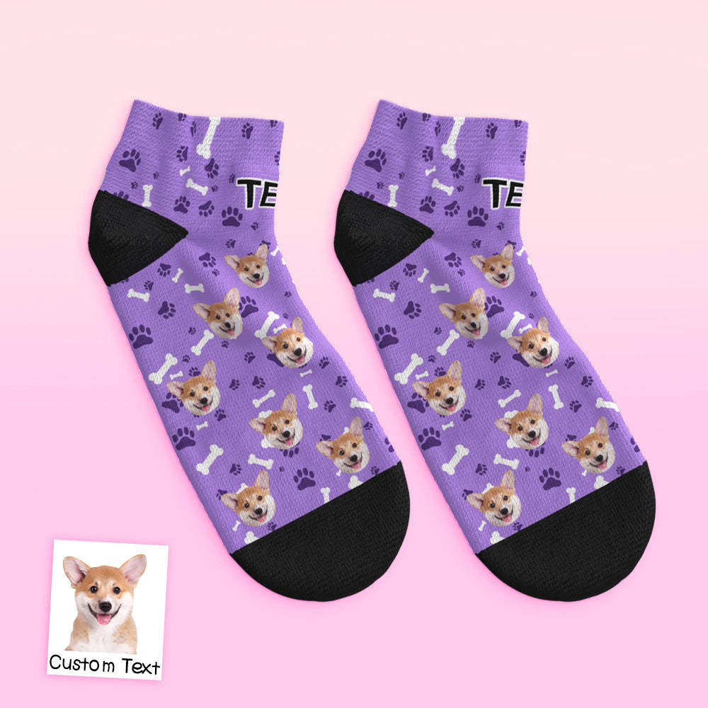 Custom Low cut Ankle Socks Dog - MyFaceBoxerUK