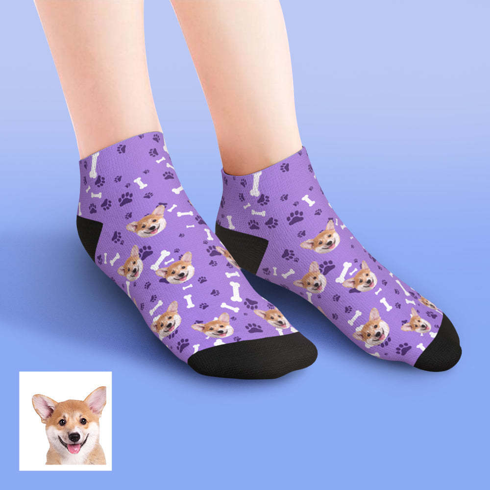 Custom Low cut Ankle Socks Dog	 - MyFaceBoxerUK