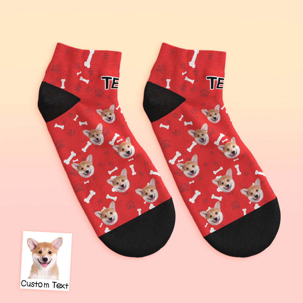 Custom Low cut Ankle Socks Dog - MyFaceBoxerUK