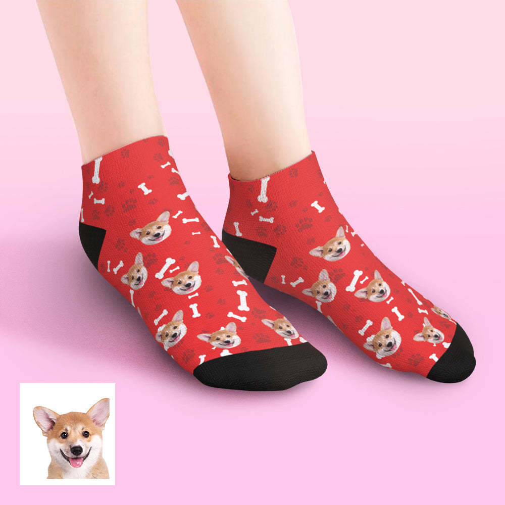 Custom Low cut Ankle Socks Dog - MyFaceBoxerUK