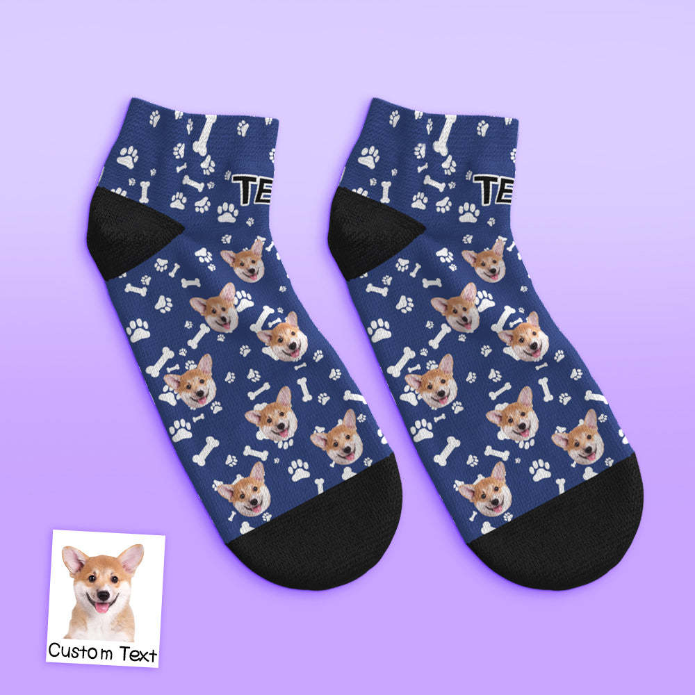 Custom Low cut Ankle Socks Dog - MyFaceBoxerUK