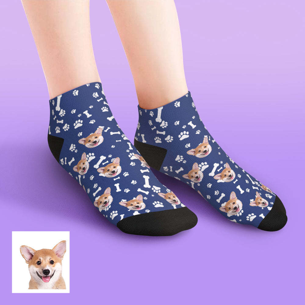 Custom Low cut Ankle Socks Dog - MyFaceBoxerUK