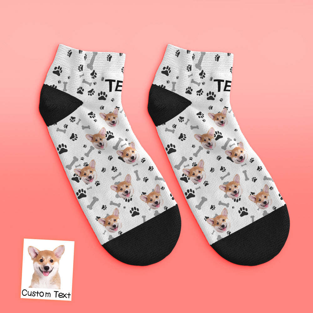 Custom Low cut Ankle Socks Dog - MyFaceBoxerUK