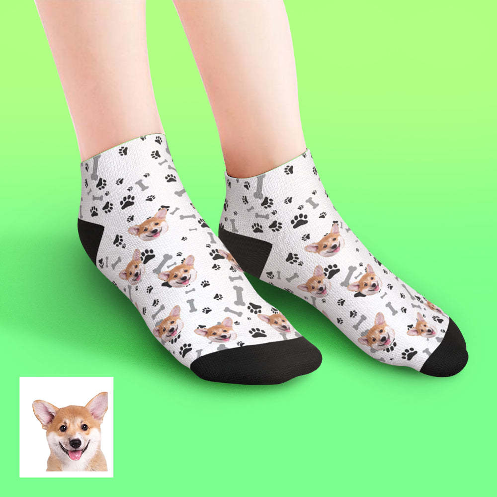 Custom Low cut Ankle Socks Dog	 - MyFaceBoxerUK