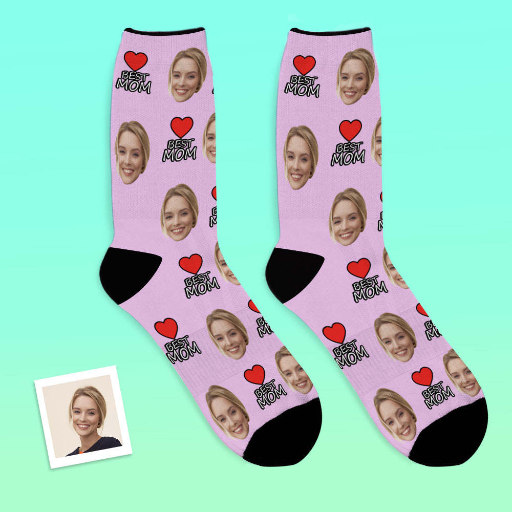 Custom Face Socks Gift For Best Mom Mother's Day Gifts - MyFaceBoxerUK