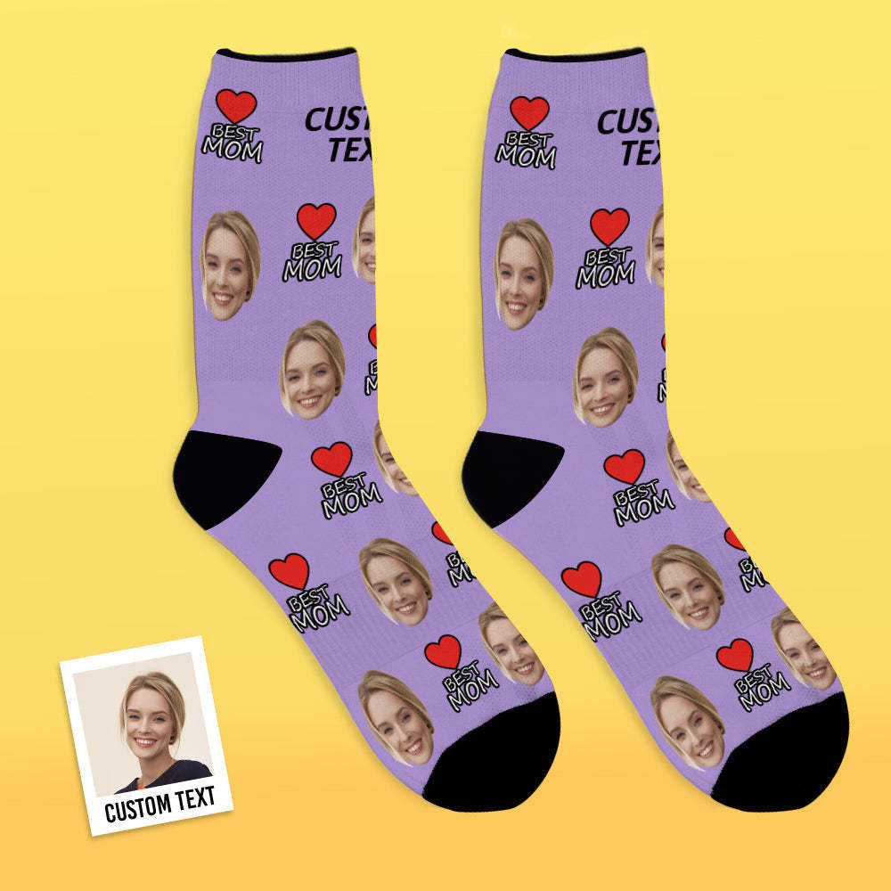 Custom Face Socks Gift For Best Mom Mother's Day Gifts - MyFaceBoxerUK