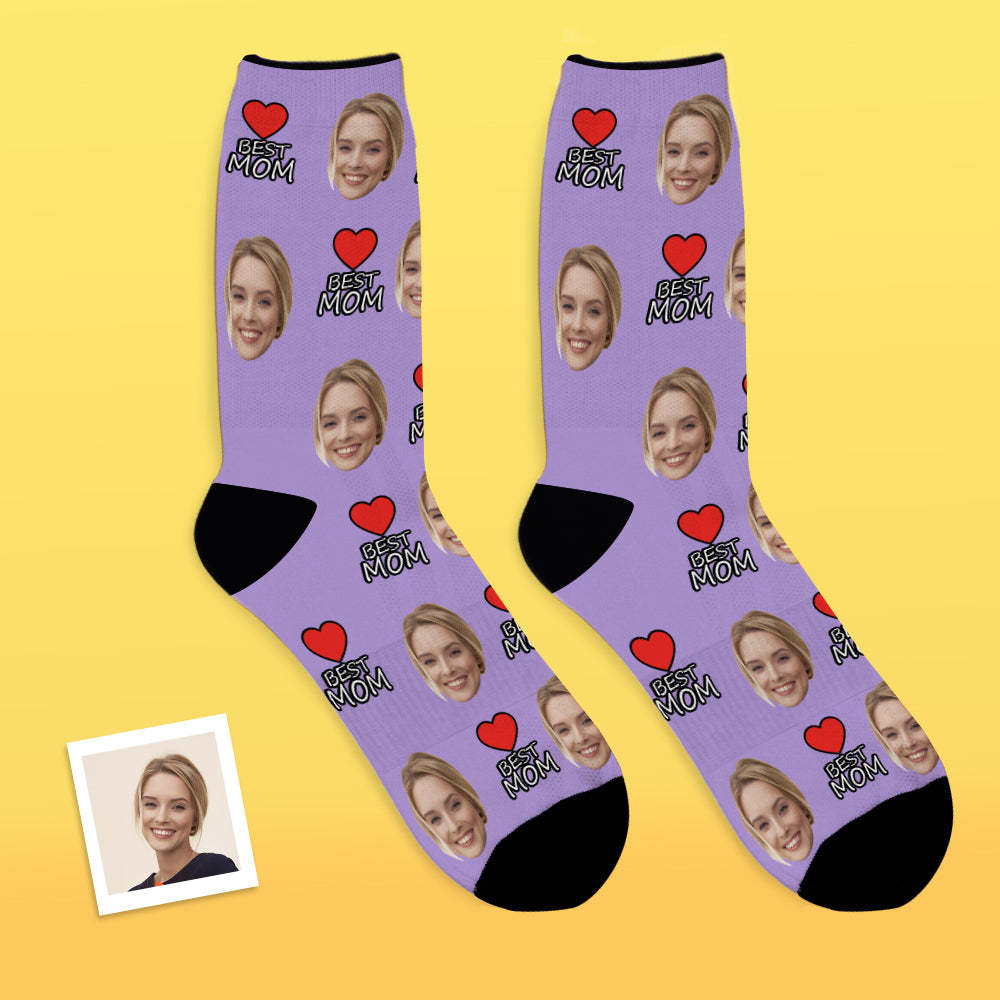 Custom Face Socks Gift For Best Mom Mother's Day Gifts - MyFaceBoxerUK