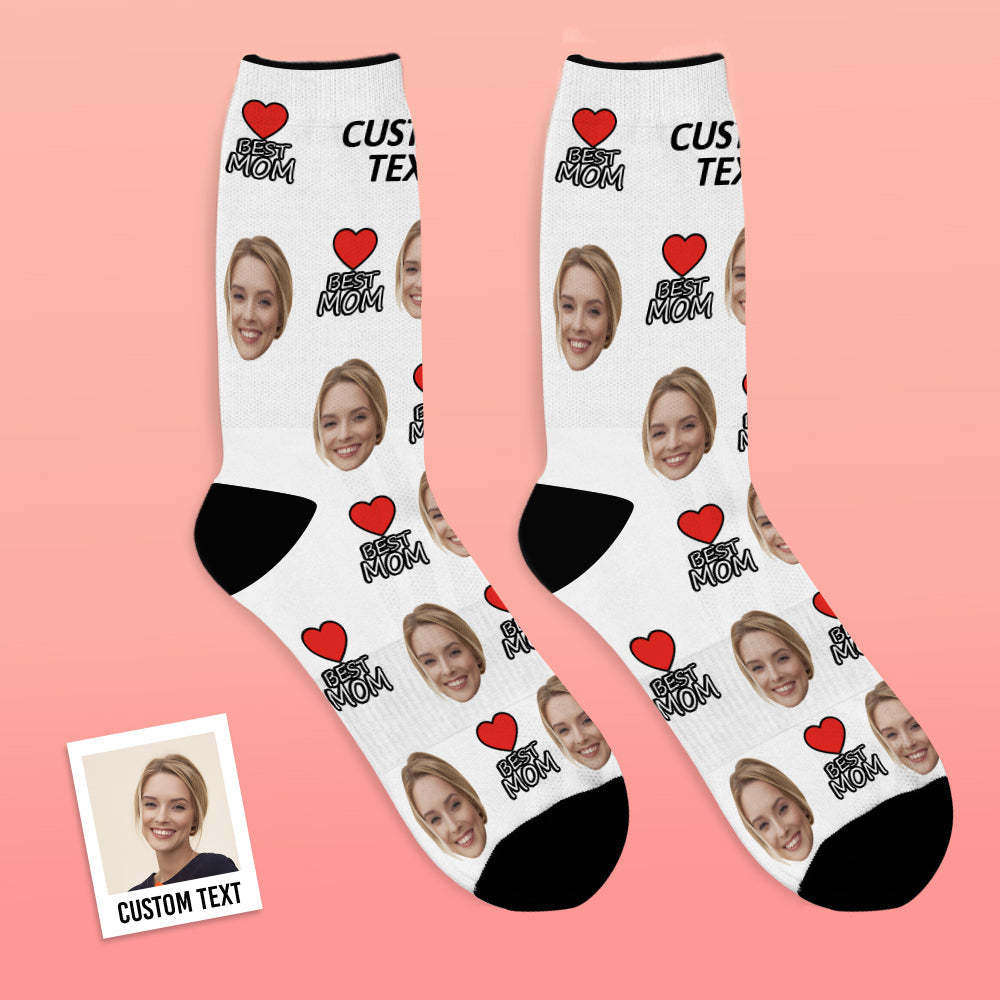 Custom Face Socks Gift For Best Mom Mother's Day Gifts - MyFaceBoxerUK