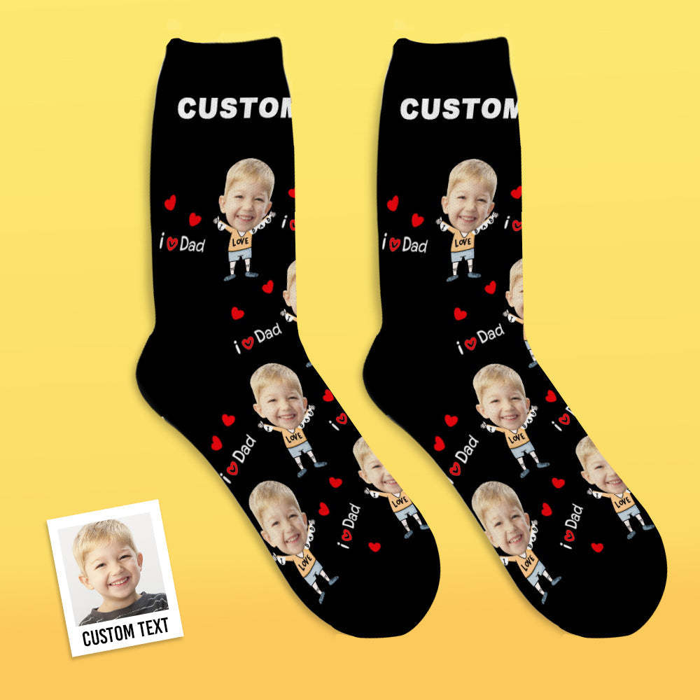 Custom Face Socks to The Dearest Dad Best Gifts - MyFaceBoxerUK