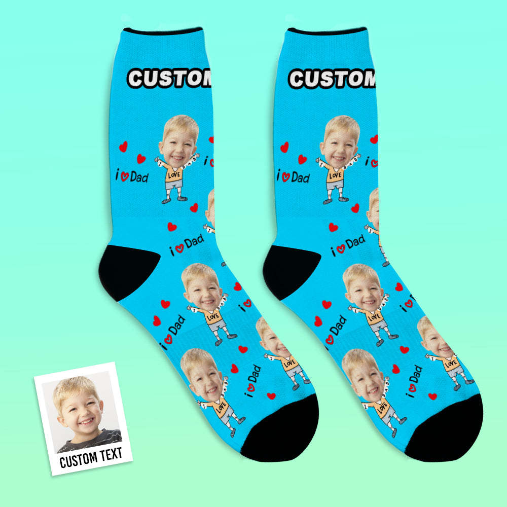 Custom Face Socks to The Dearest Dad Best Gifts - MyFaceBoxerUK