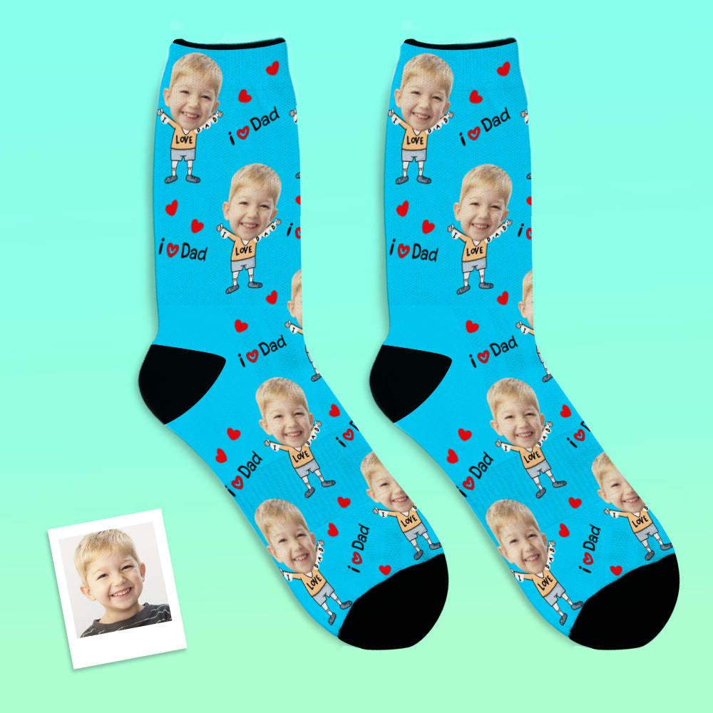 Custom Face Socks to The Dearest Dad Best Gifts - MyFaceBoxerUK