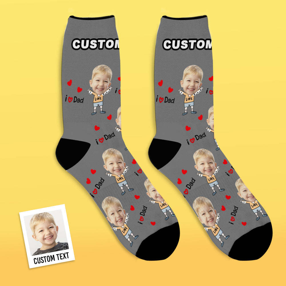 Custom Face Socks to The Dearest Dad Best Gifts - MyFaceBoxerUK