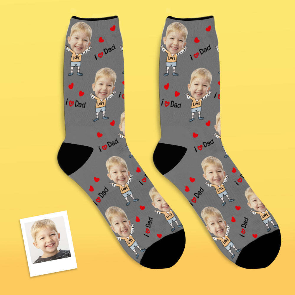 Custom Face Socks to The Dearest Dad Best Gifts - MyFaceBoxerUK