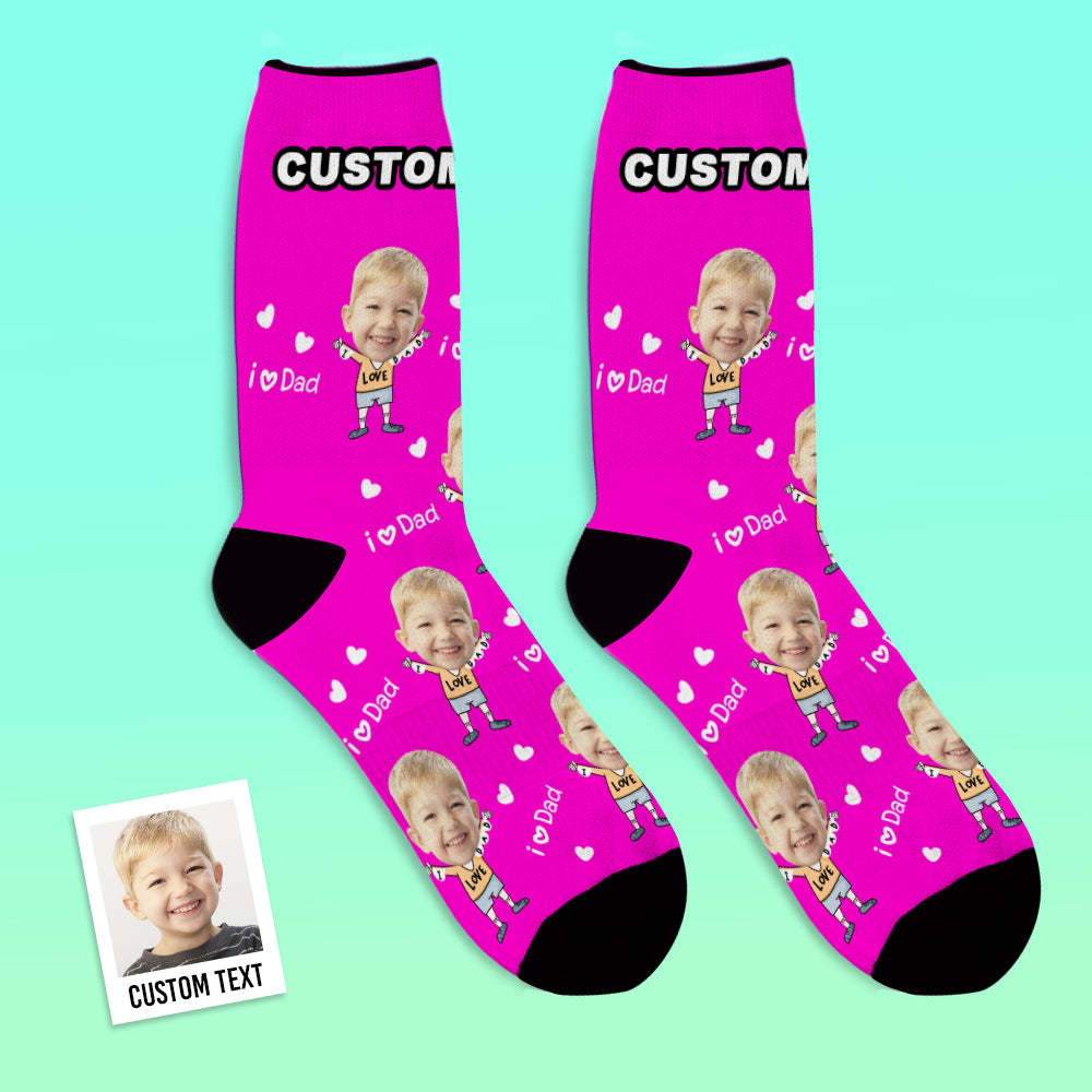 Custom Face Socks to The Dearest Dad Best Gifts - MyFaceBoxerUK
