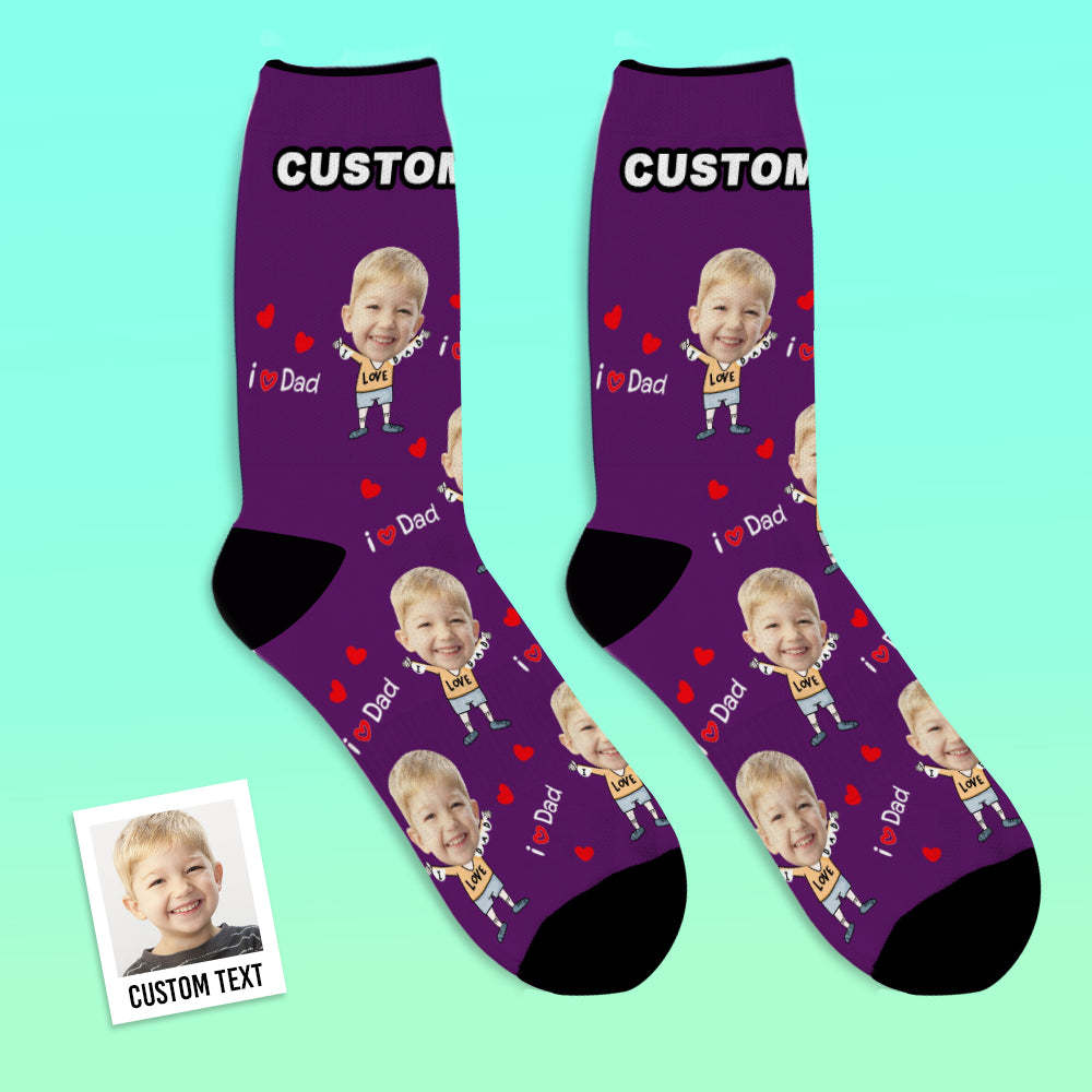 Custom Face Socks to The Dearest Dad Best Gifts - MyFaceBoxerUK