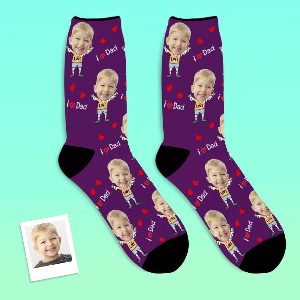 Custom Face Socks to The Dearest Dad Best Gifts - MyFaceBoxerUK